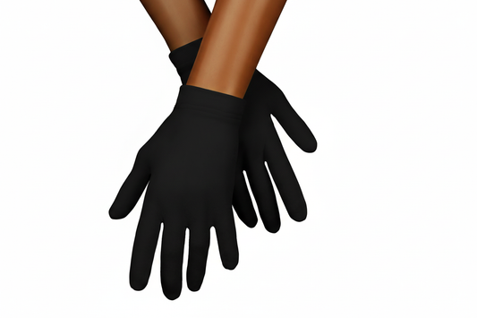 Czarne rękawiczki treningowe ICE WARM termoaktywne do łyżwiarstwa figurowego