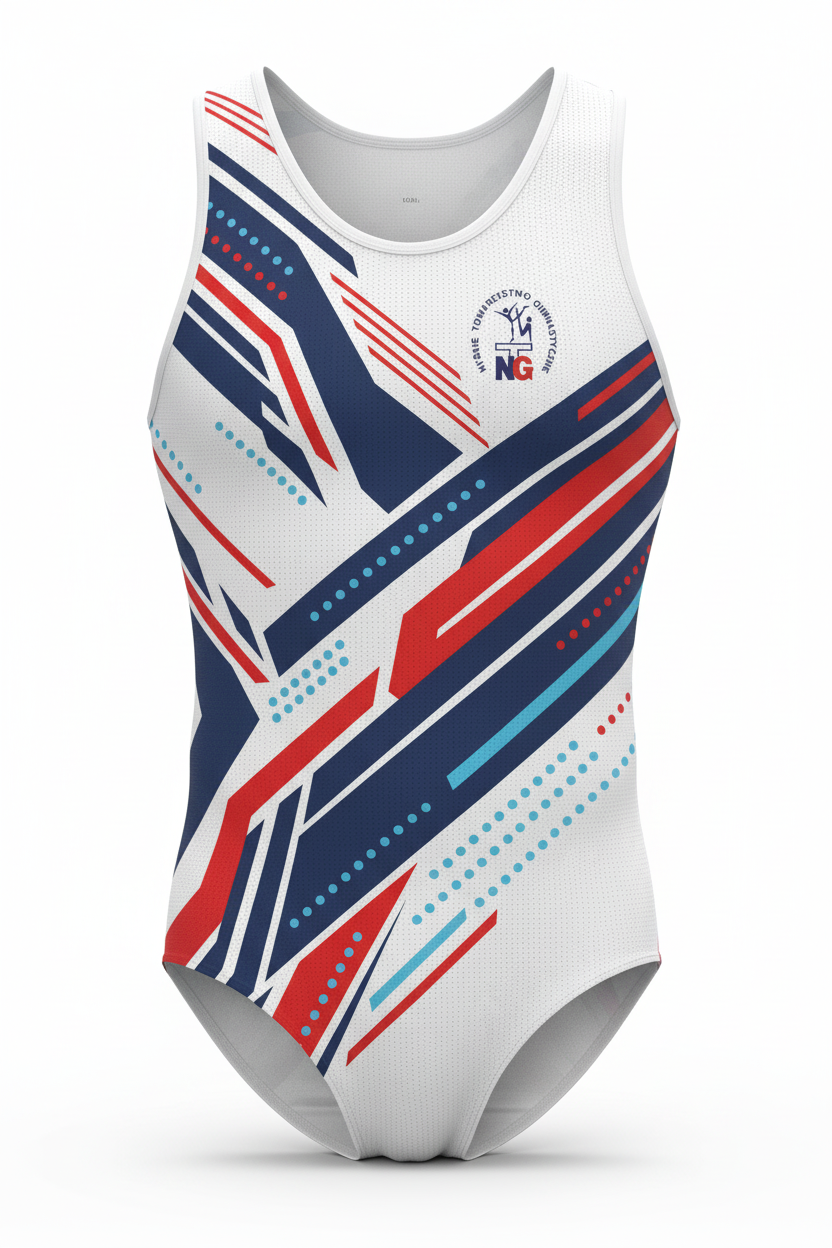 Body męskie NTG NYSA - matowy strój gimnastyczny dla chłopców