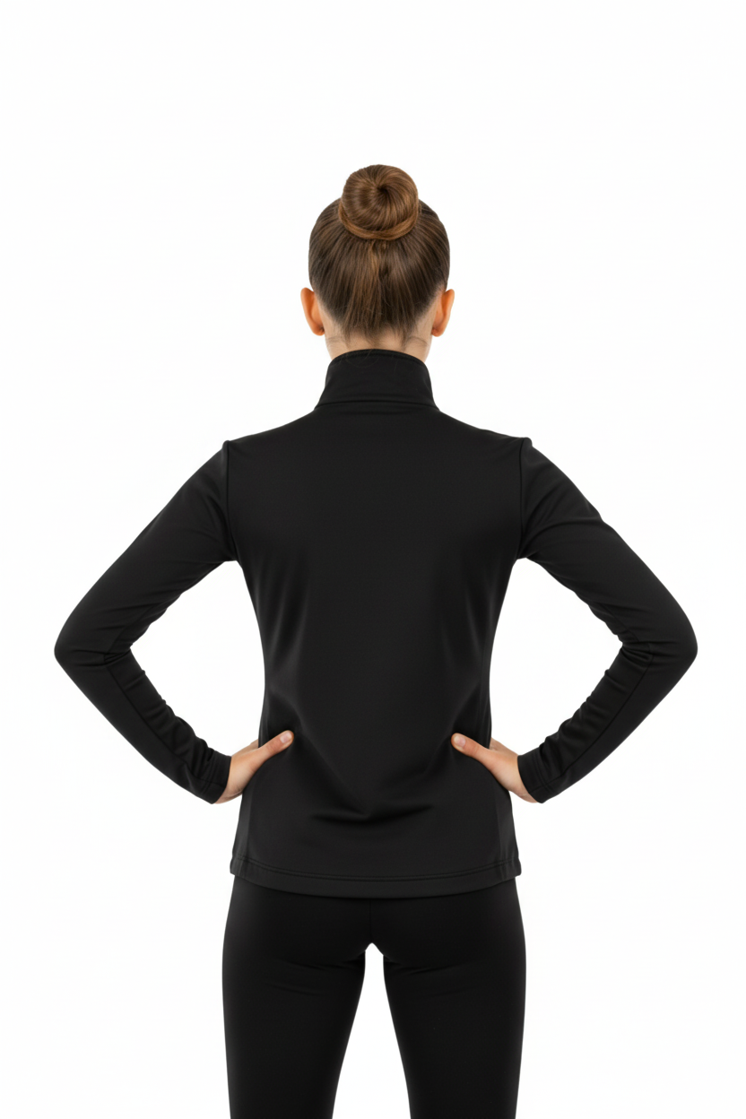 Czarna bluza treningowa bez aplikacji