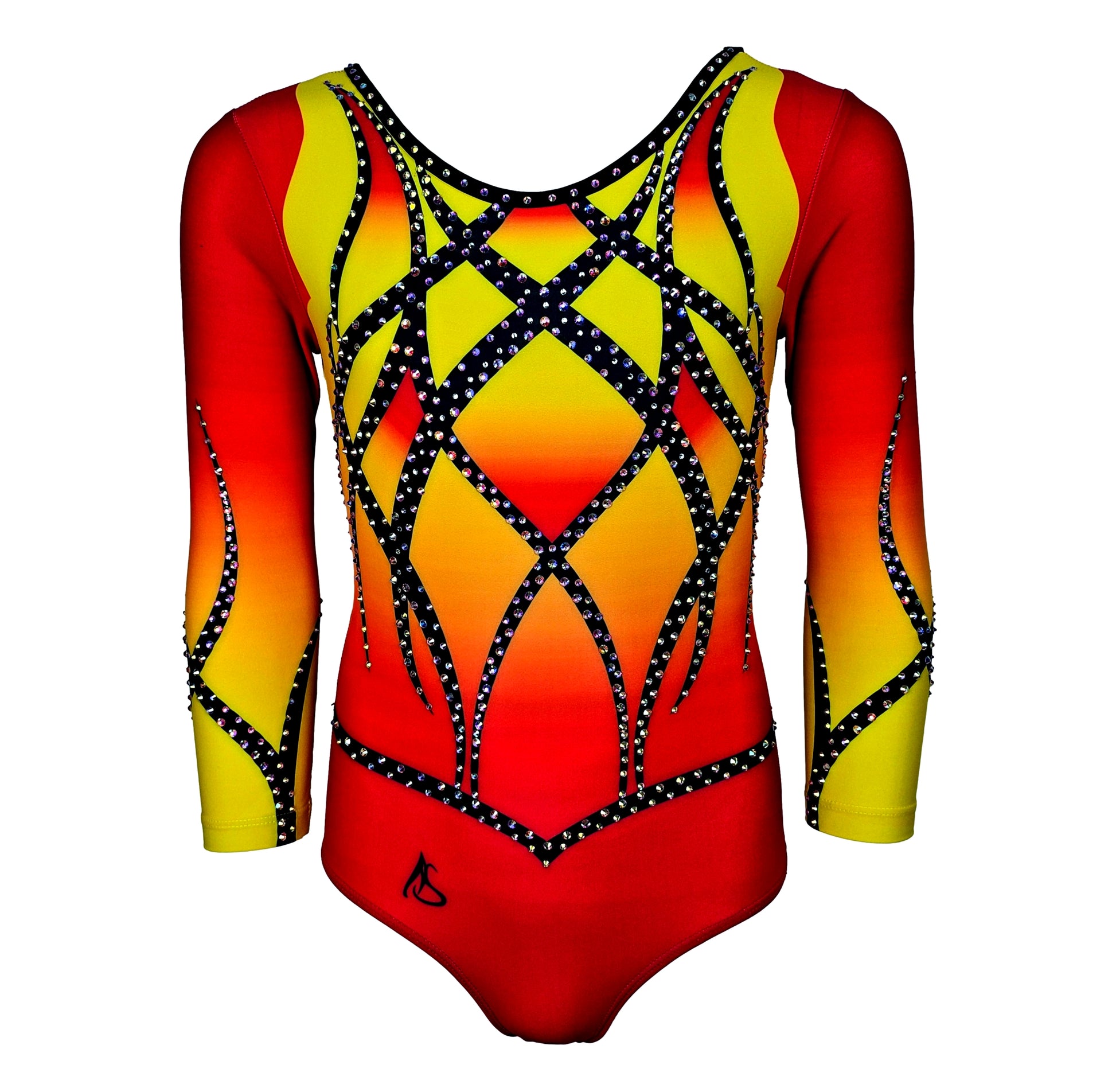 Kostium gimnastyczny FUEGO Astraja - widok z przodu