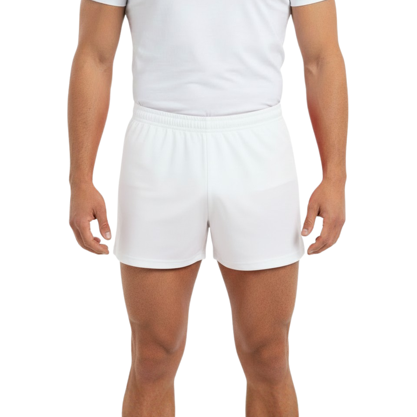 Spodenki chłopięce gimnastyczne Astraja białe - widok z przodu