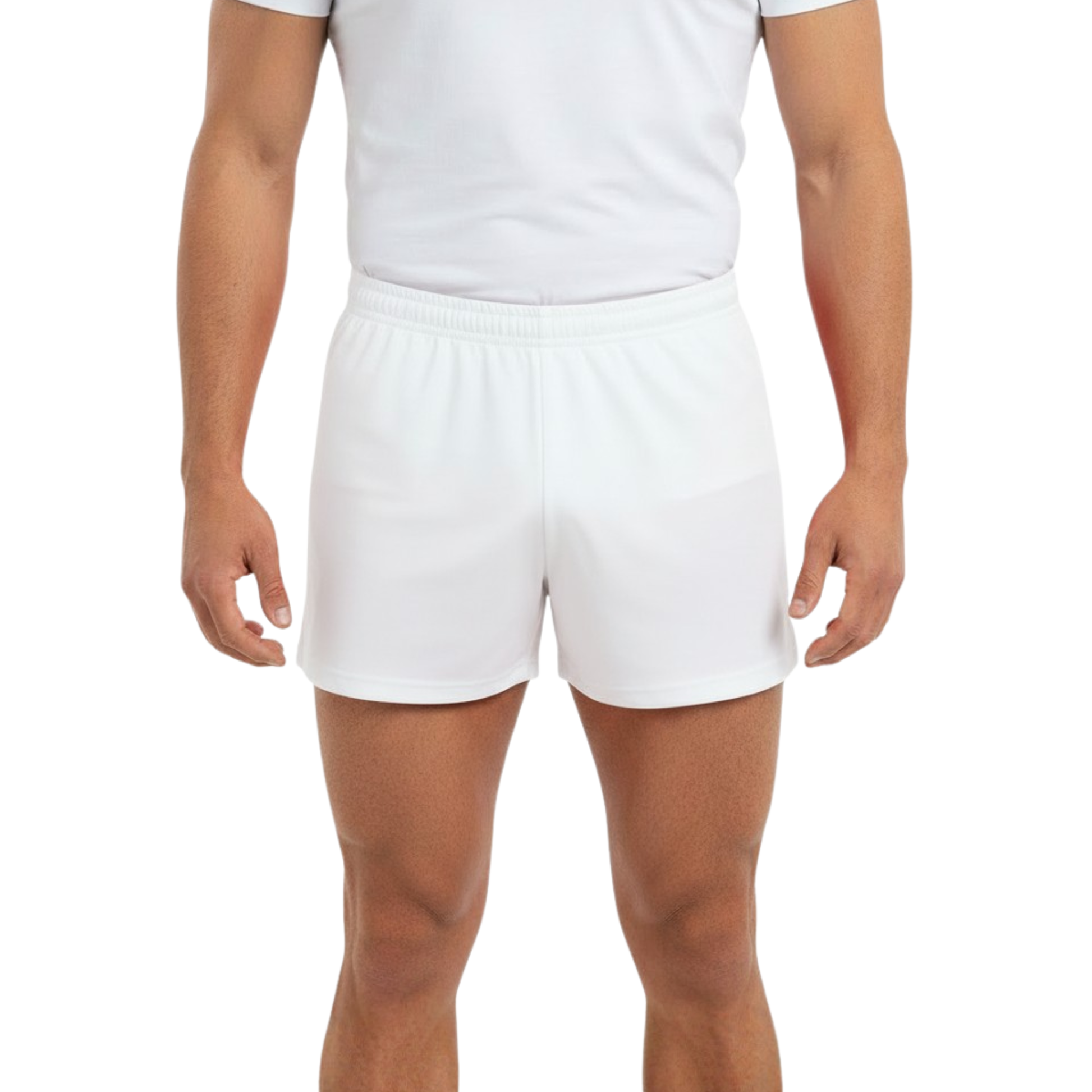 Spodenki chłopięce gimnastyczne Astraja białe - widok z przodu