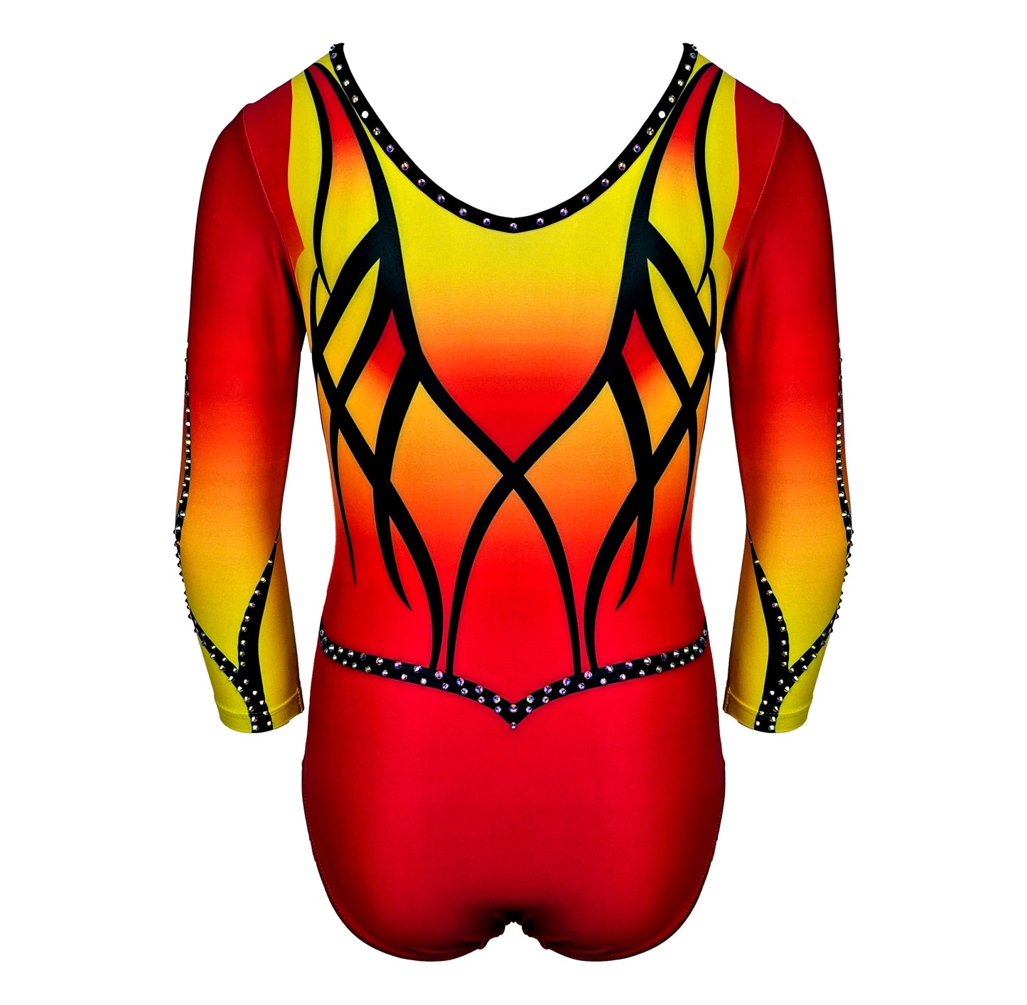 Kostium gimnastyczny FUEGO Astraja - widok z tyłu