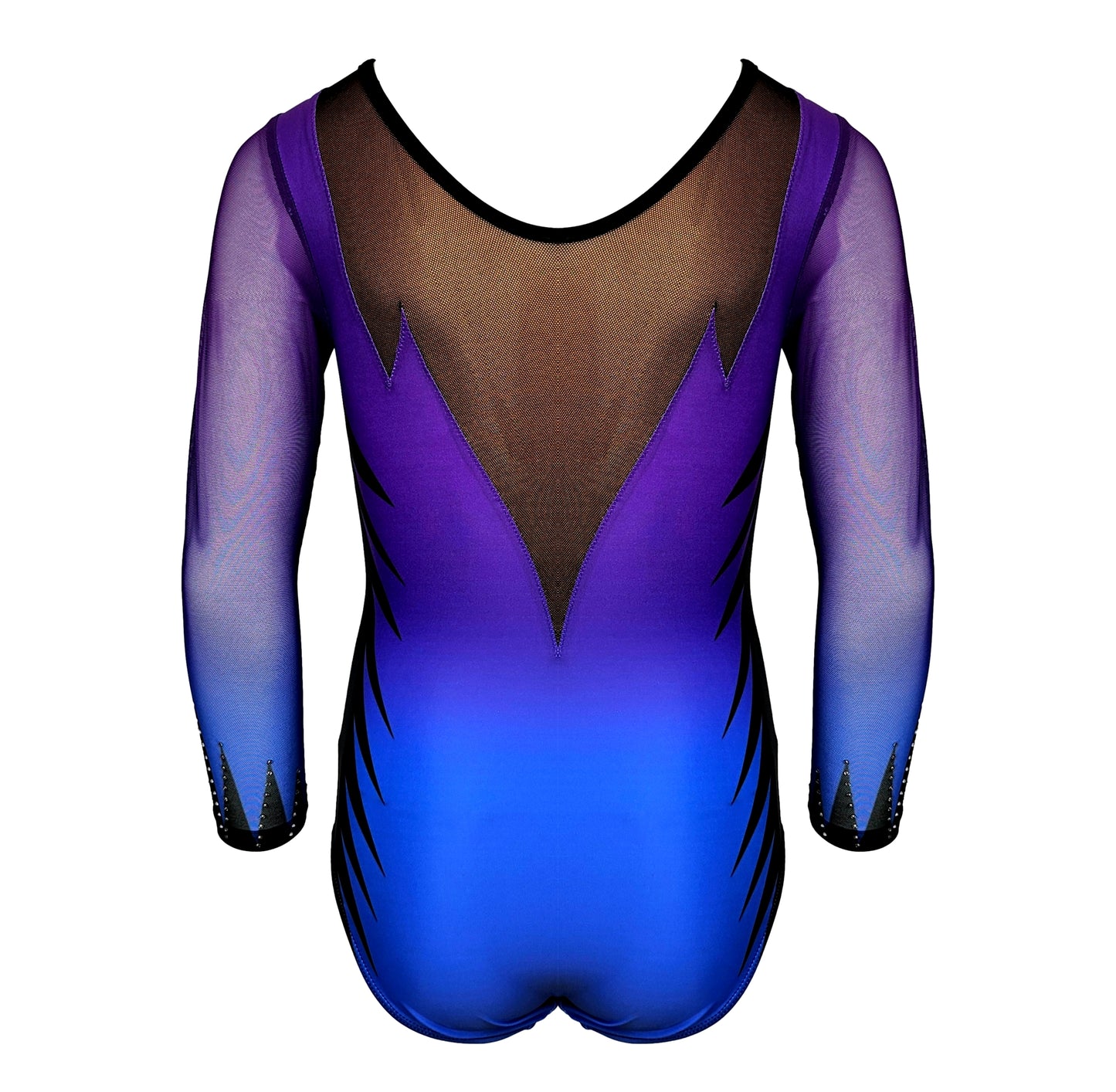 Kostium gimnastyczny VINCI fioletowy - profesjonalny strój do gimnastyki, tył