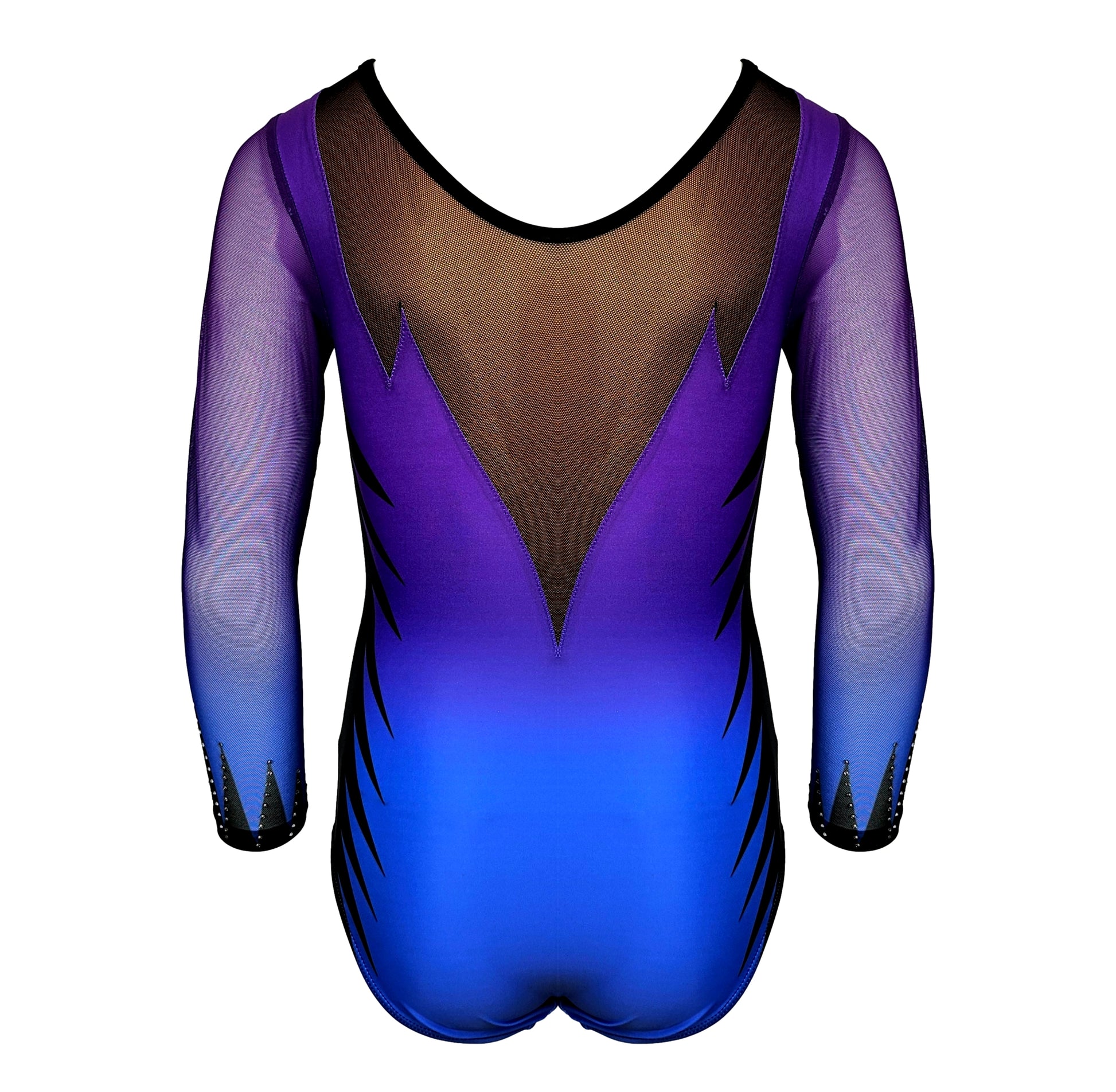 Kostium gimnastyczny VINCI fioletowy - profesjonalny strój do gimnastyki, tył