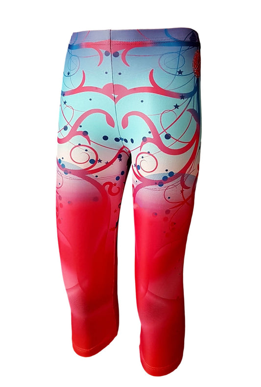 3/4 PINK BLUE TIGHTS